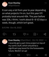 Evan is broke
