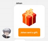johan sends you a gift