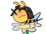 Charmy Bee on flower masterpiece