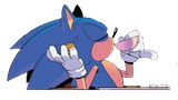 sonic sipping tea