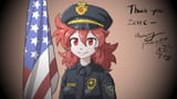 Chara as an Officer