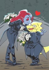 __undyne_and_alphys_undertale_drawn_by_tiduco__sample-2f2b7e51533694c323d54aa2e2f91f83