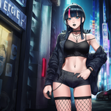 1girl, utsumi erice, artist_sei shoujo, artist_modare, artist_sciamano240, goth, s-3390874011