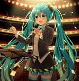 hatsune miku talented composer classical music concert opera hall sing