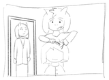 Asriel_grooming_Kris