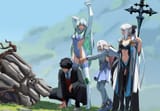 __fujimaru_ritsuka_morgan_le_fay_melusine_melusine_kukulkan_and_2_more_fate_and_1_more_drawn_by_paperpillar__sample-9bef117b3e4588afef3ae685c8877c63