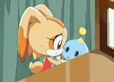 @Zhane_Star _Amy should be like Sonic&#039;s little sister__Bro, Cream is RIGHT there! 🙄 - GIF 1