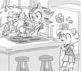 pretzl Shadow insisted on helping Brenda make breakfast (tania)