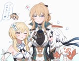 __lumine_paimon_barbara_and_jean_genshin_impact_drawn_by_q_oshikuraq__c0465f271ed4ee2aa1adbe6ca5ef7925