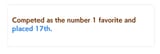number one