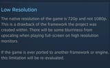 low resolution