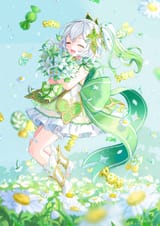 happy nahida got flowers