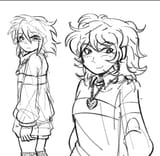 cute chara with freckles