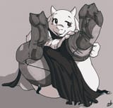 Kris stuck in Toriels sock