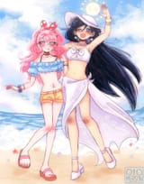 Mari &amp; Aubrey Swimuit (cool sun) @otomerson