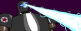 firing laserbeam