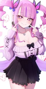 gelbooru.com_9714774_1girl_absurdres_alternate_alternate_costume_black_bow_black_skirt_blunt_bangs_blush_bombergirl_bow_bre
