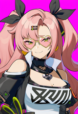 1girl, solo, smirk, Nicole demara, zenless zone zero, official art, face focus, s-798536286