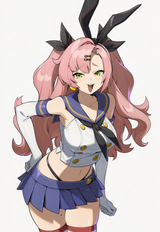 1girl, solo, Nicole demara, zenless zone zero, official art, cosplay, shimakaze s-1901432494