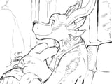 WereGarurumon and Mimitchi