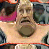 distorted rage