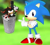 classic sonic takes out the modern trash
