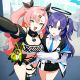 2girls, Nicole demara, zenless zone zero, official art, no text, no logo, standi s-1131936320