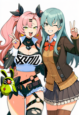 2girls, Nicole demara, zenless zone zero, official art, no text, no logo, standi s-1912191516