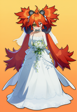 1girl, solo, koleda belobog, zenless zone zero, official art, blushing, shy, wed s-796510652