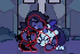 Her arms go long