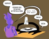 Gaster buying eggs