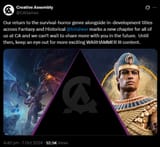 Upcoming games Creative Assembly