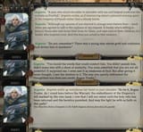 talking with argenta in the warrant room