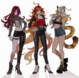 __mavuika_xilonen_and_chasca_genshin_impact_drawn_by_ojo_aa__84a6c7b2085de57b312cbc4dfb1fd6e1