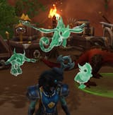 Flying goobers