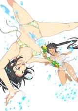 Water_Gub_Fight_Asuka_and_Homura