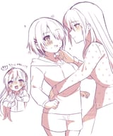 __kayamori_ruka_and_shirakawa_yuina_heaven_burns_red_drawn_by_puyopiku__c6807c63b0b49f0b6629297831a261f5