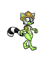 Lemur girl animatronic