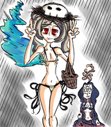 marie wearing a micro bikini