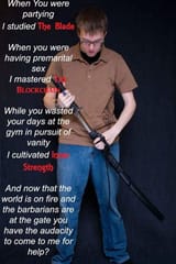 the blade