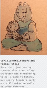 Mainchara and Toriel by Temmie