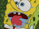spongebob lick