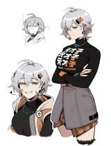 Drew belle with her original hair colour.....#zzz #zenlesszonezero