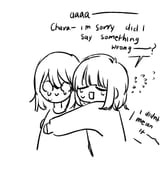 frisk comforts sad Chara