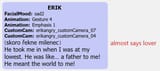 lying erik