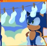 Sonic socks drying