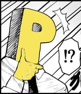 P hand on chin