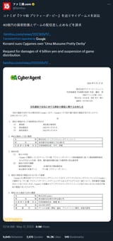 Konami-Cygames Lawsuit