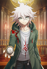 1boy, solo, komaeda nagito, danganronpa (series), official art, indoors, looking s-3385581921