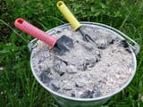 wood ash in garden